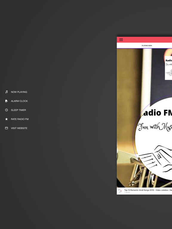 RadioFM Bollywood iPad screenshot 3 - Music app