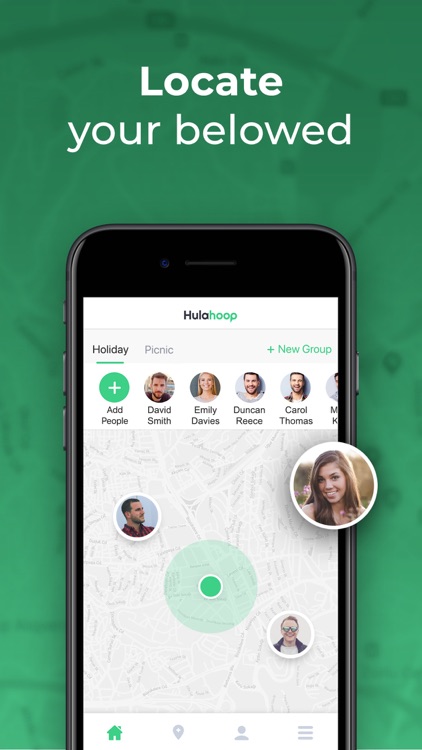 Hulahoop: Location Sharing