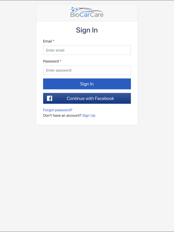 Bio Car Care iPad screenshot 1 - Business app
