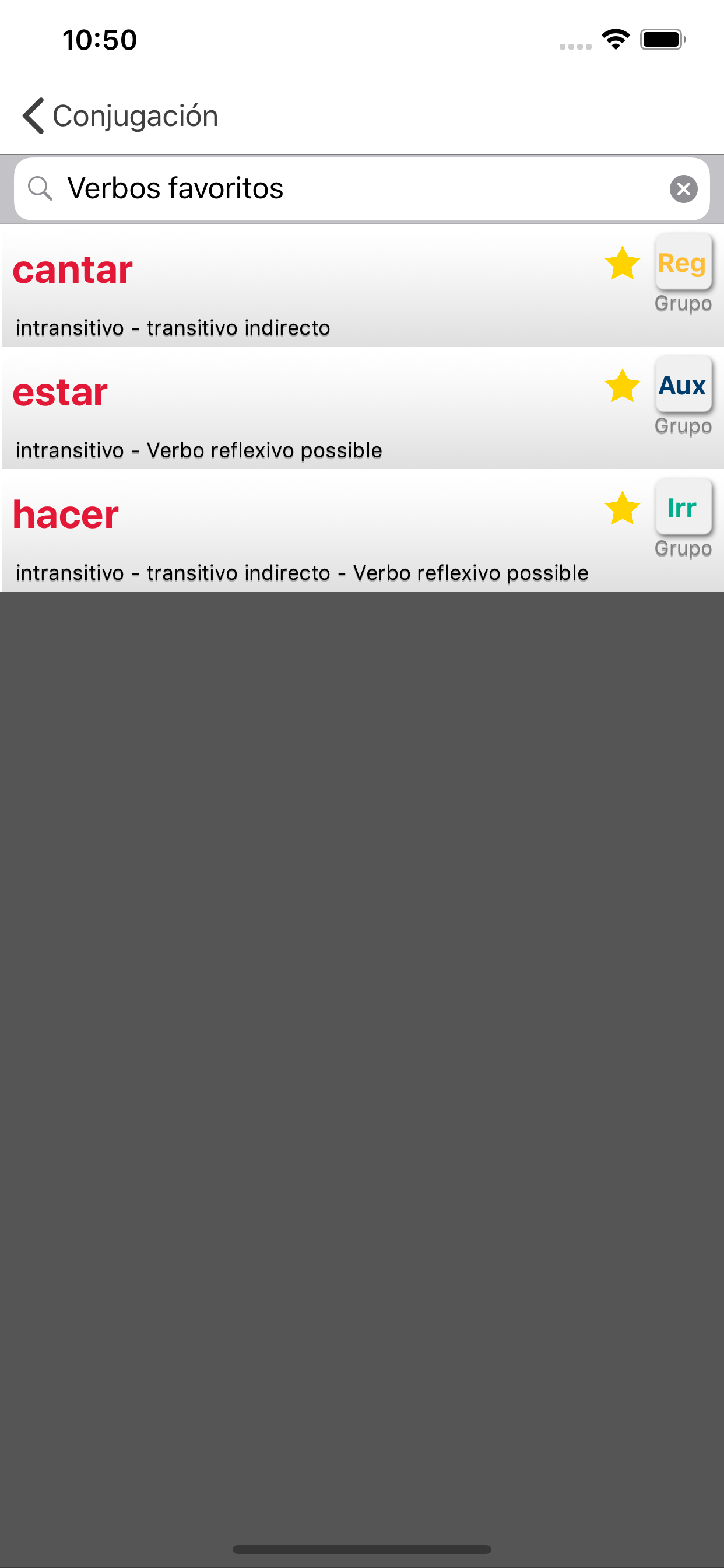 Conjugation : Spanish verbs screenshot 6