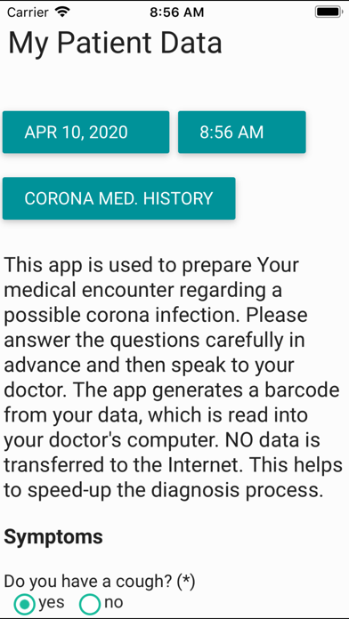 Screenshot #1 pour My Patient Data