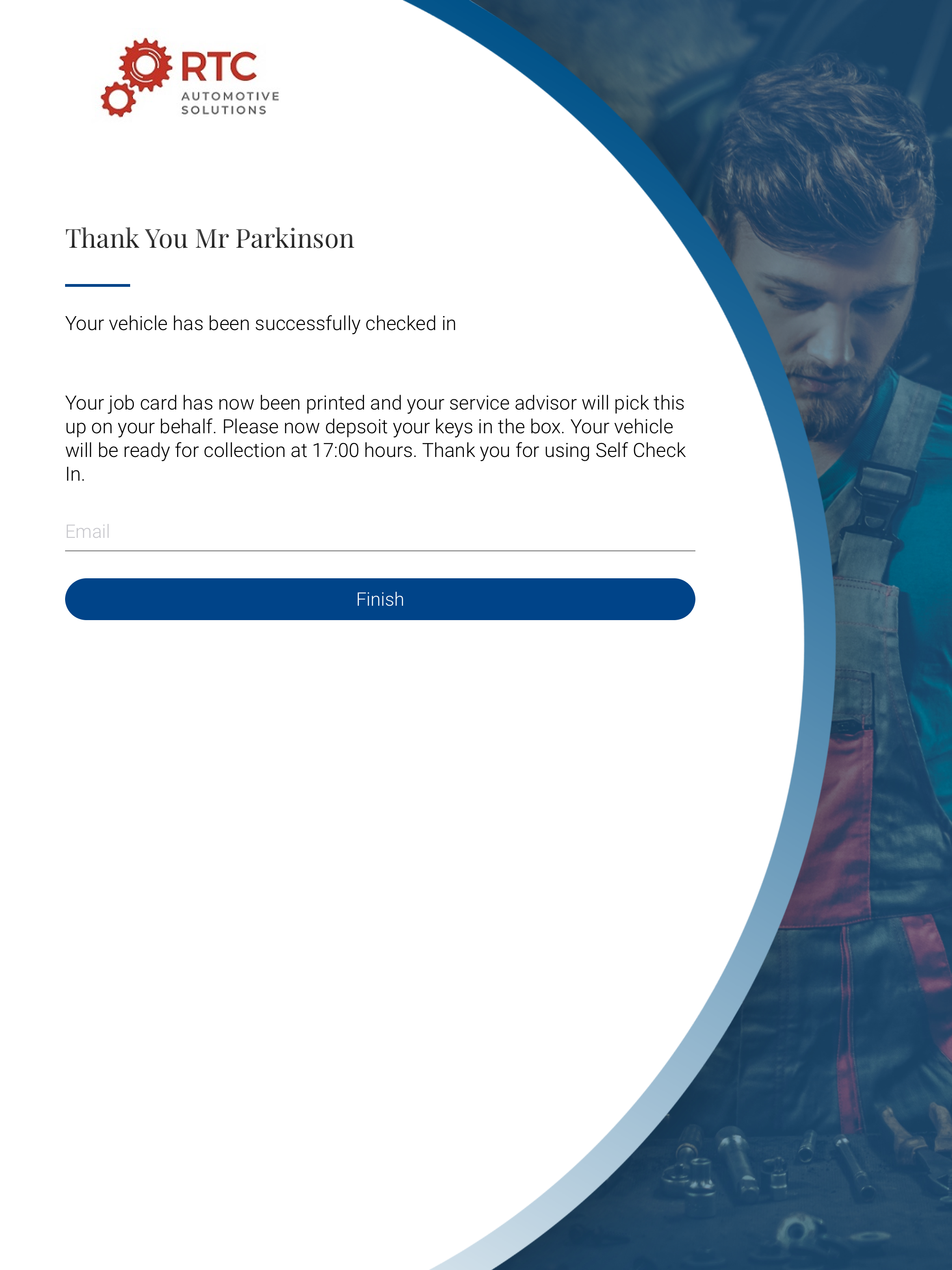 RTC Self Check-In screenshot 3