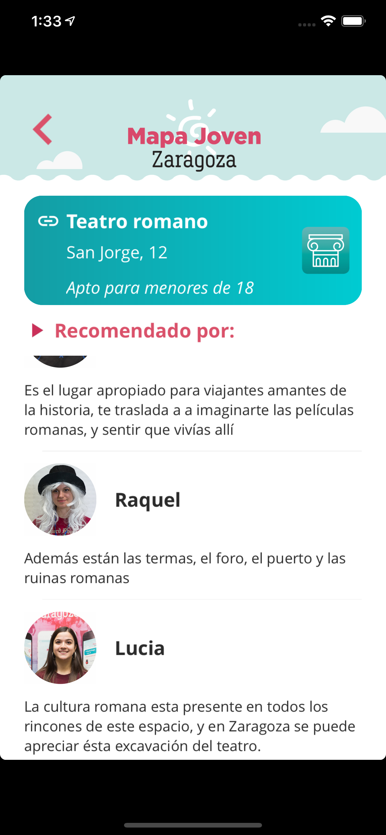 Mapa Joven Zaragoza screenshot 3