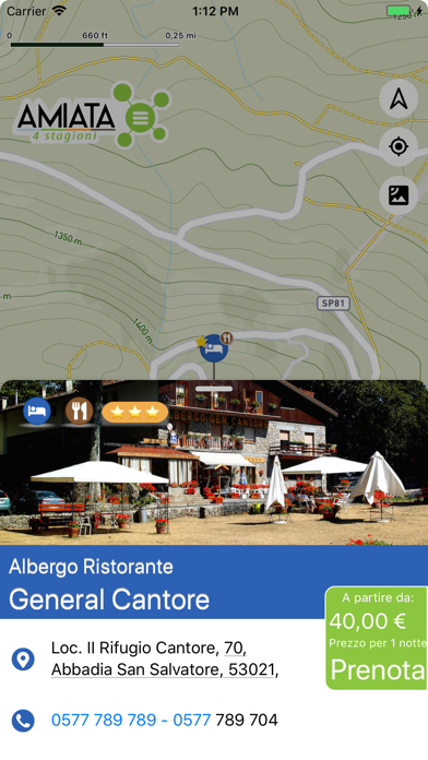 Amiata 4 Stagioni iPhone screenshot 5 - Travel app