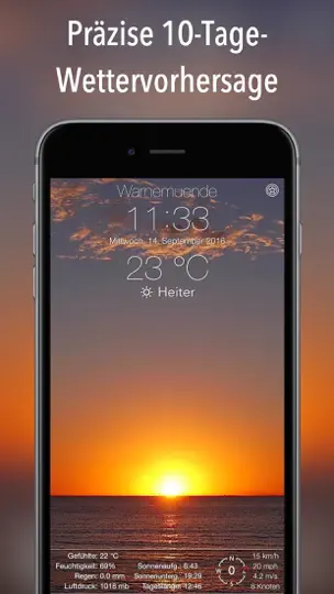 Screenshot von 14 Tage Wetter Deutschland + auf dem iPhone 1