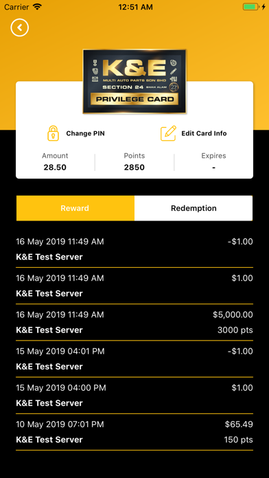 Screenshot #3 pour K & E PRIVILEGE CARD