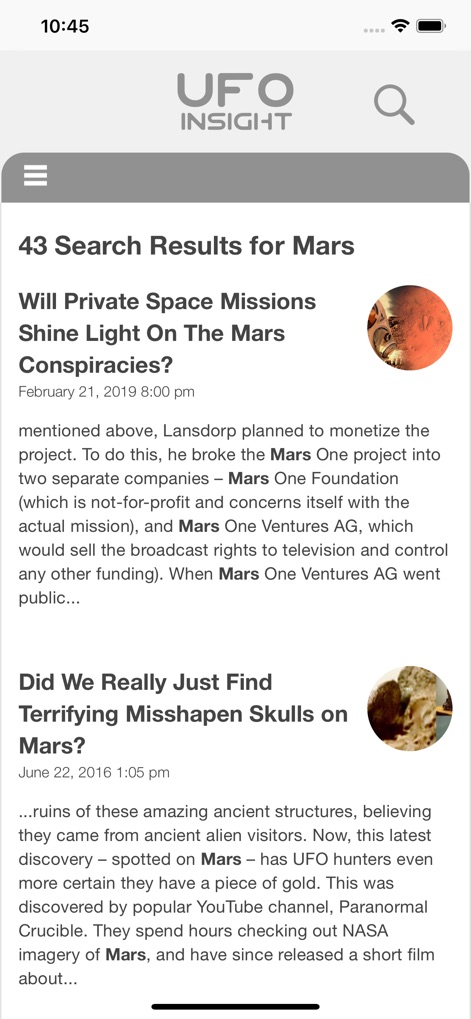 UFO Insight - News App | MWM