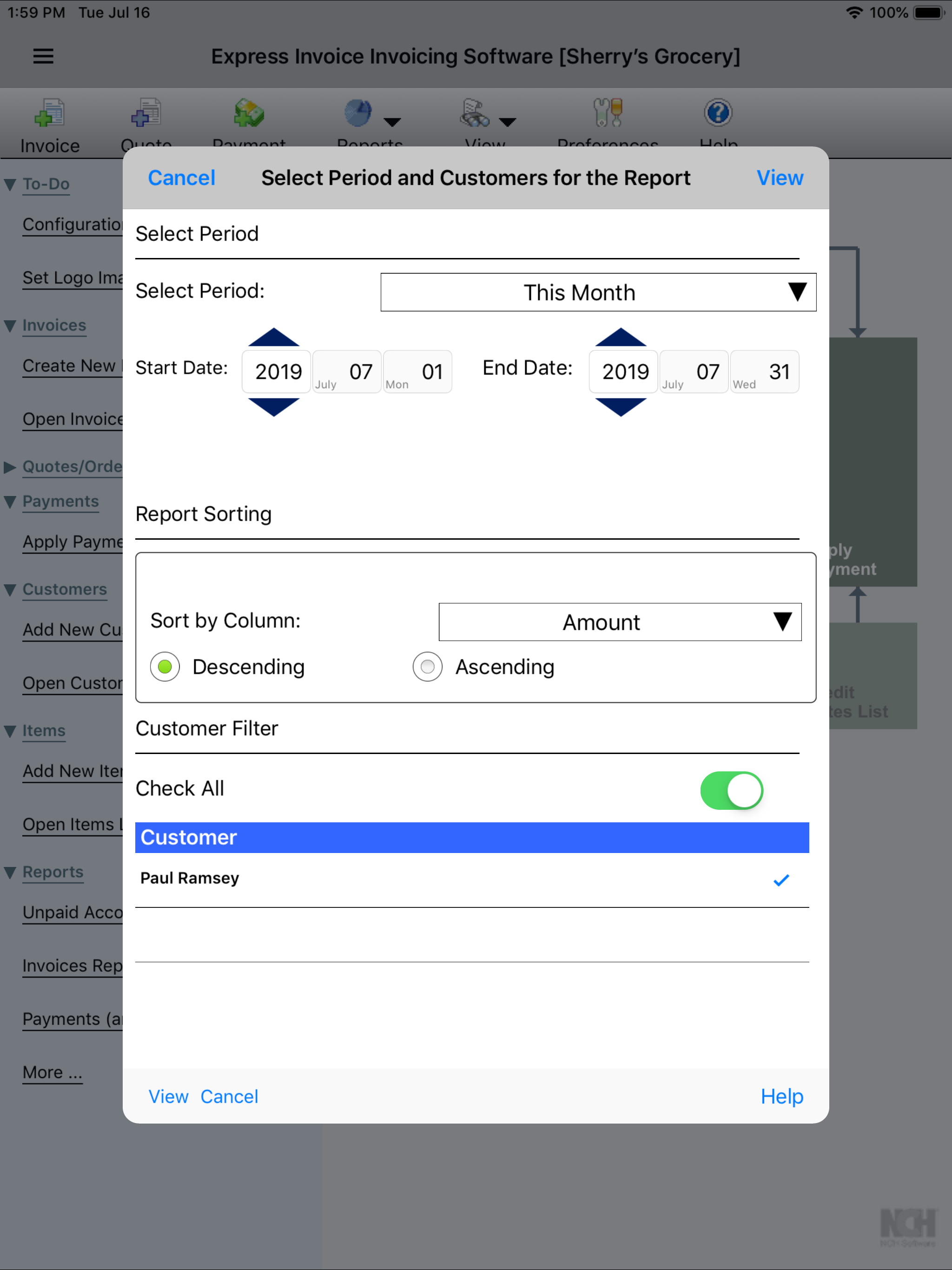 Express Invoice Invoicing