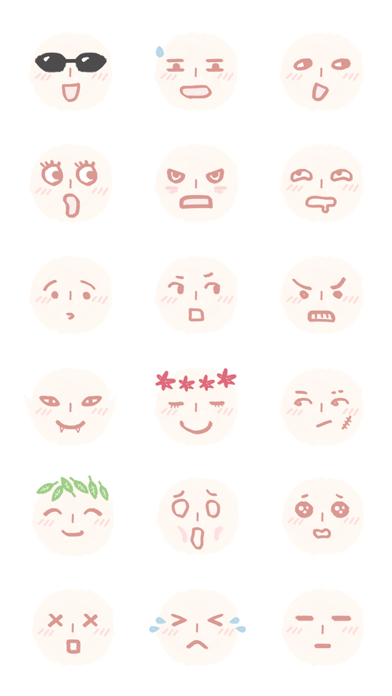 Face Emojis 2 Sticker Pack screenshot 4