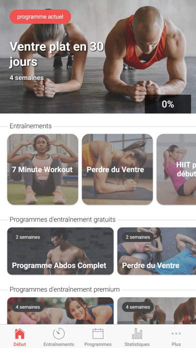 Screenshot #1 pour Programme Abdominaux Débutant