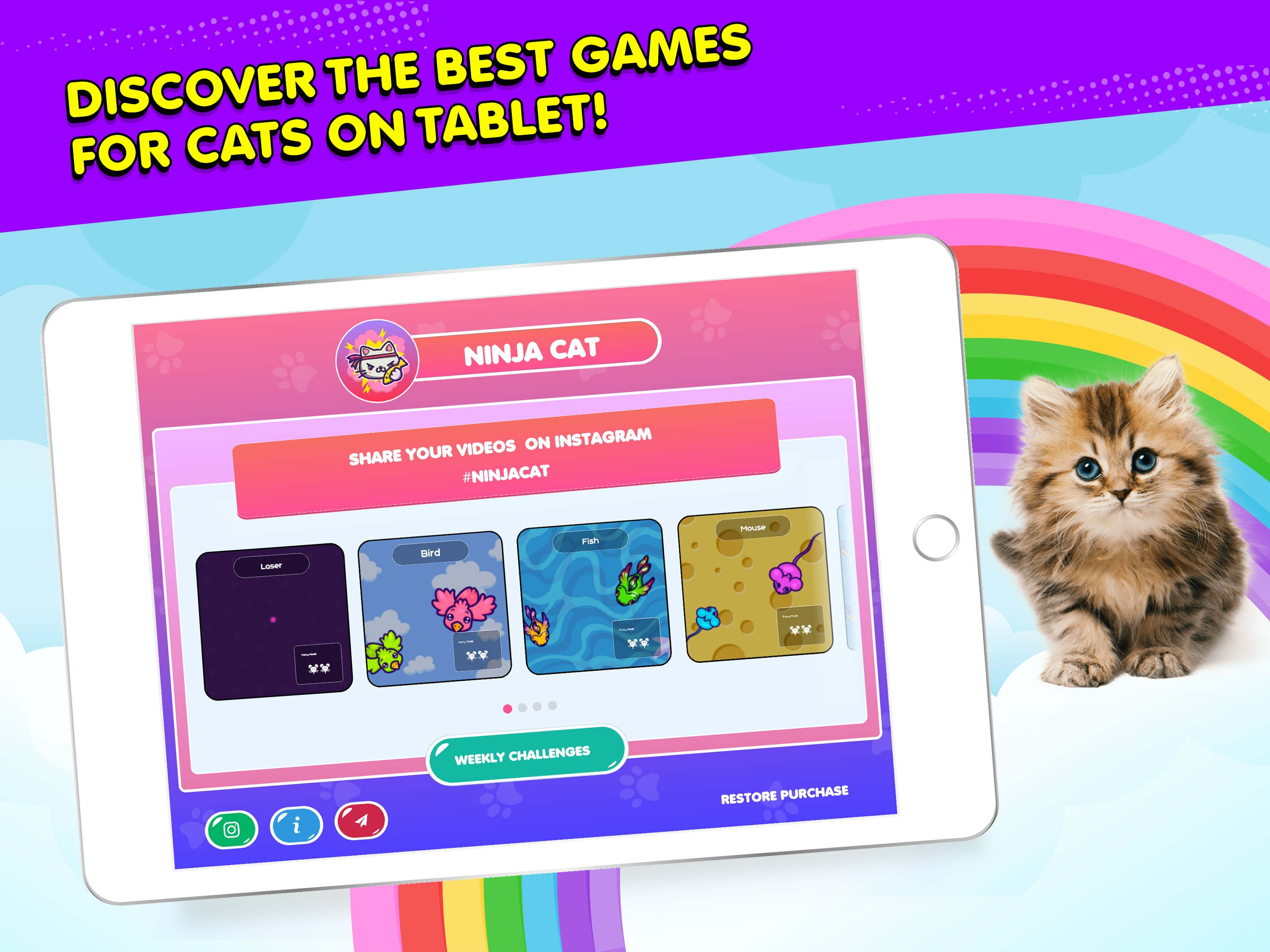 Ninja Cat: Game for Cats screenshot 6