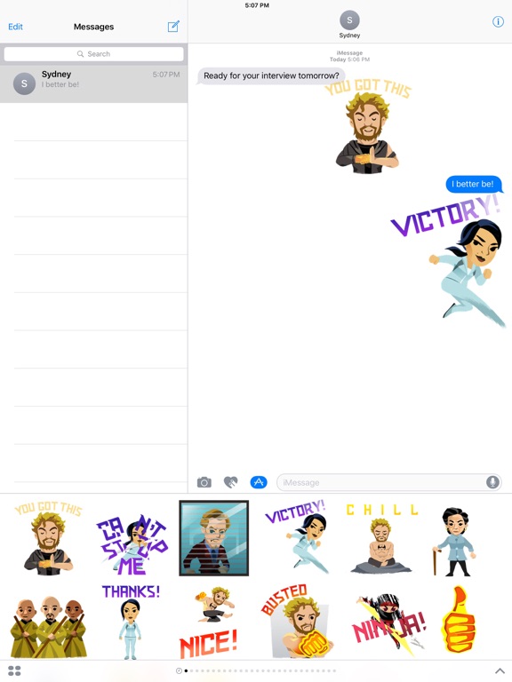 Screenshot #4 pour Marvel Stickers: Iron Fist