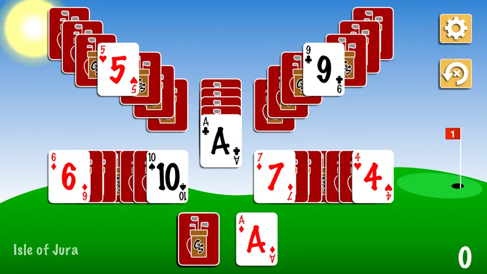 Скриншот Golf Solitaire 2 на iPhone 1