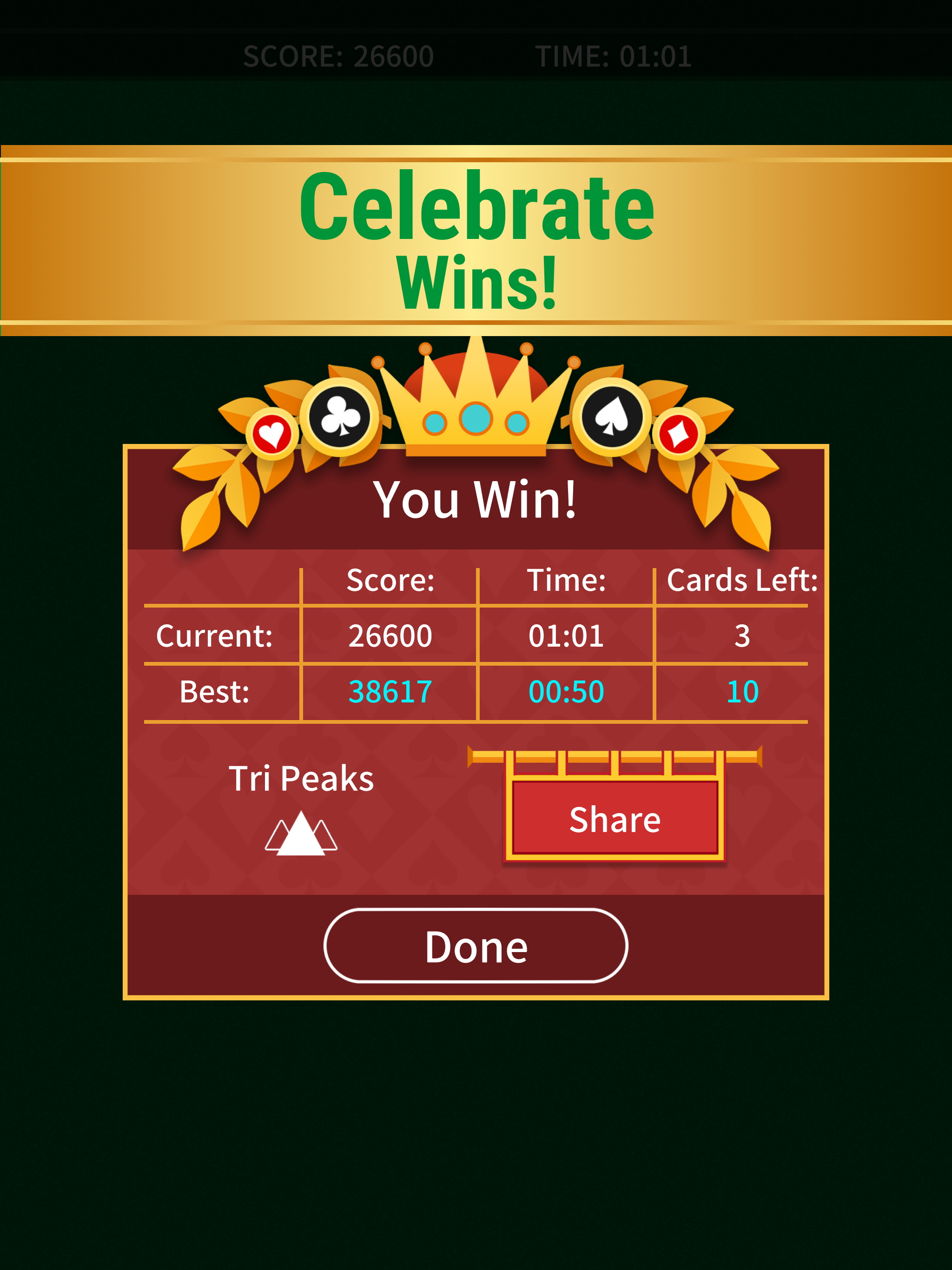 TriPeaks Solitaire Classic. screenshot 11