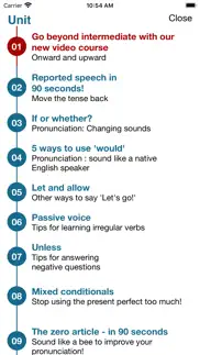p2p advanced english course iphone screenshot 3