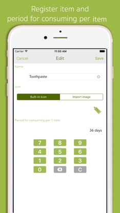 ConsumablesNotice screenshot 2