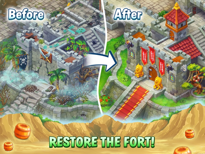 Pirates & Pearls: Match 3 Game screenshot 9