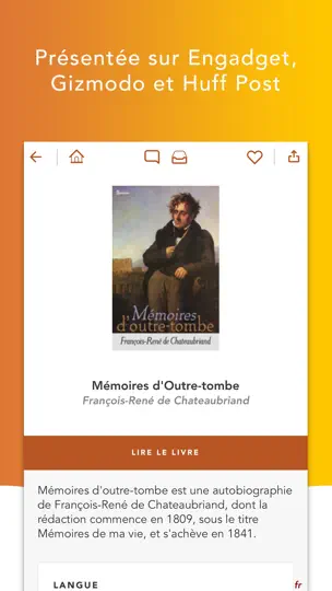 Capture d'écran de MegaReader sur iPhone 4