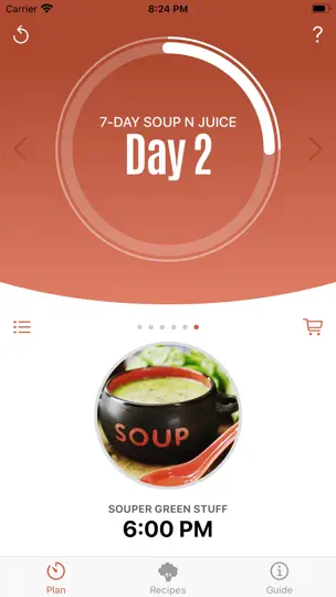 Capture d'écran de Jason Vale’s Soup & Juice Diet sur iPhone 1
