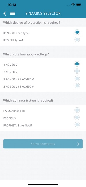 SINAMICS SELECTOR(圖6)-速報App