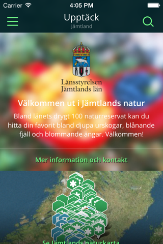 Jämtlands Naturkarta - náhled