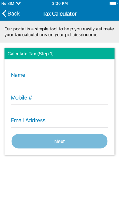 App screenshot