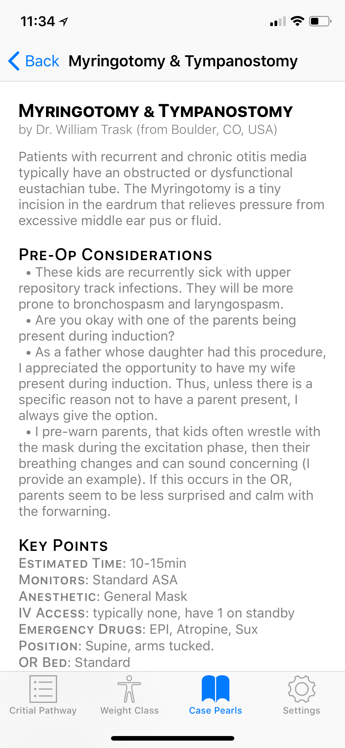 Pedi Safe Pediatric Anesthesia screenshot 5