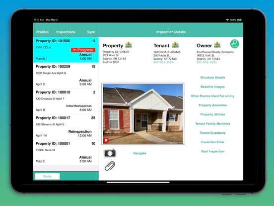 HQS iPad screenshot 1 - Business app