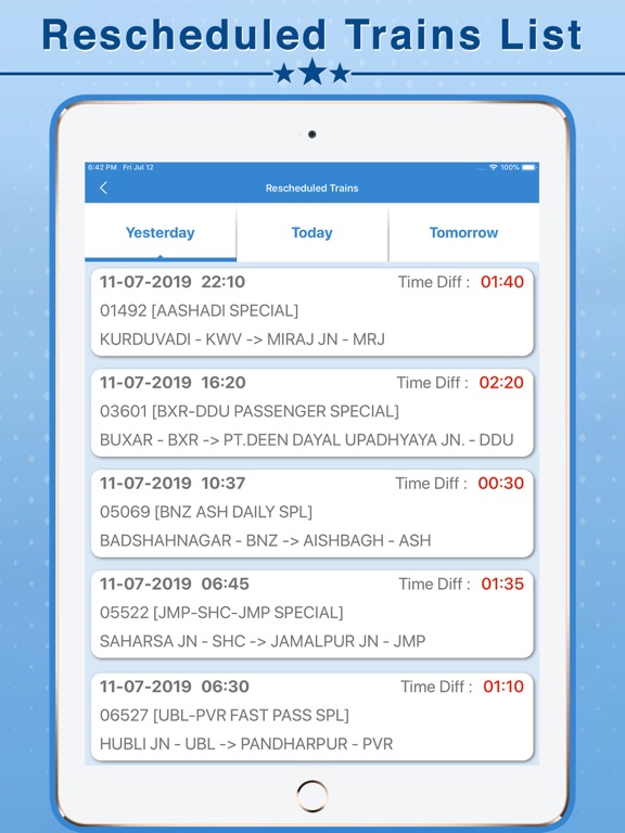 Indian Rail Info & PNR Status iPad screenshot