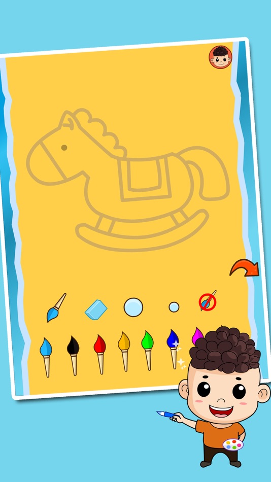 #5. 乐乐学画画-画画游戏涂鸦涂色画画板 (iOS) 由: June Larson