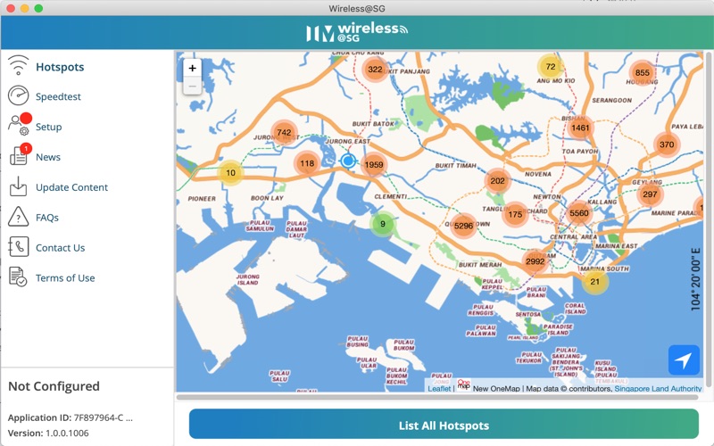 Screenshot #1 pour Wireless@SGx