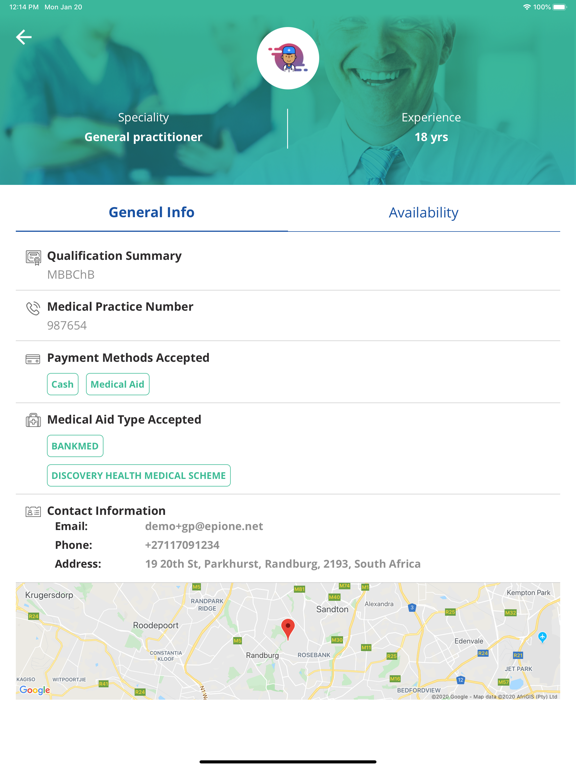 epione.net Patients iPad screenshot 3 - Medical app