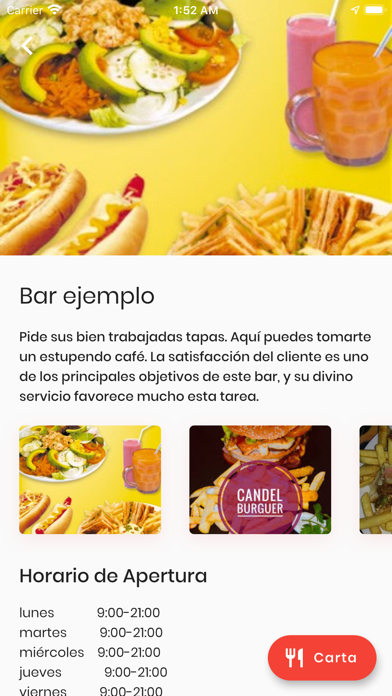 Screenshot 4 of Menu App App