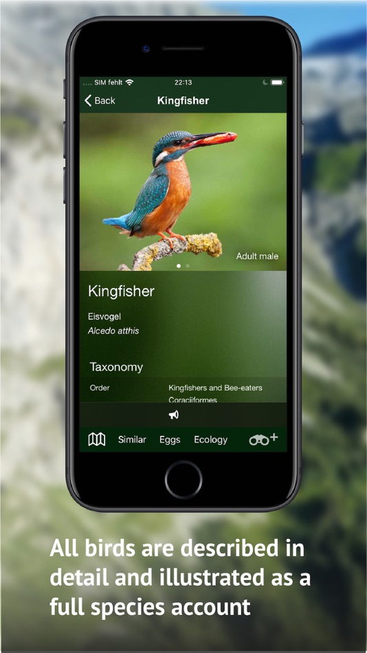 #5. Birds of CH -Photo Guide (iOS) Podle: Sunbird Images OHG