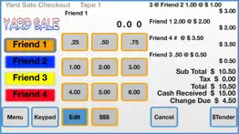 yard sale checkout register iphone screenshot 1