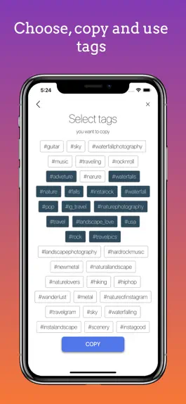 Game screenshot Tagenator - Tags for Instagram hack