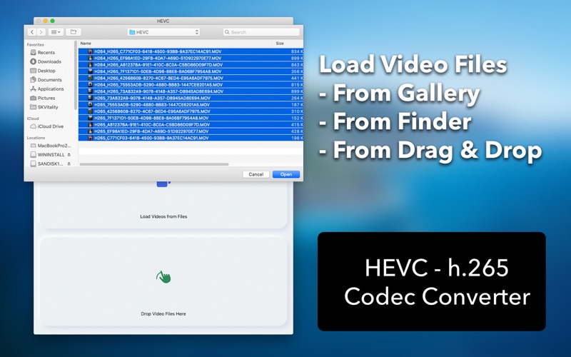 HEVC : Convert H.265 and H.264 iPhone screenshot