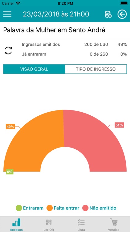 Organizador Bilheteria Express screenshot-3