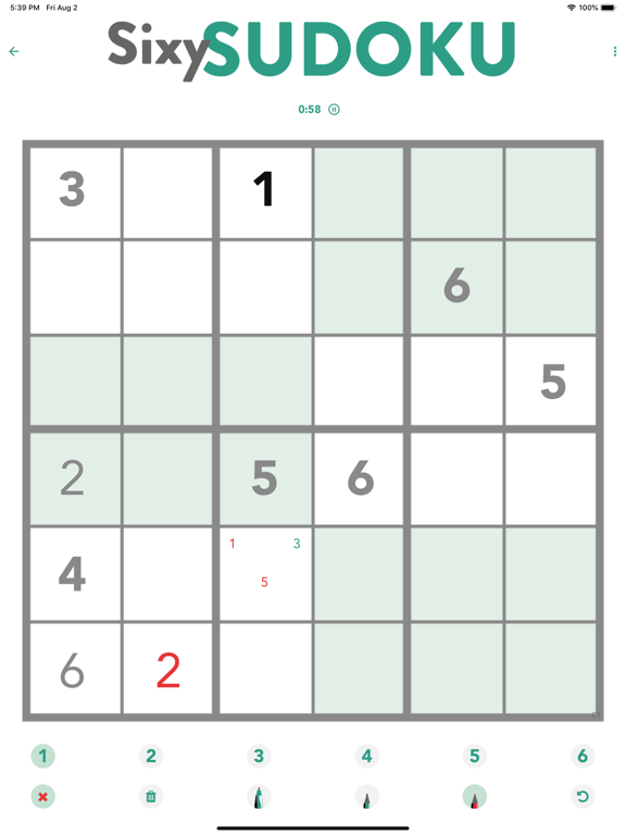 Screenshot #6 pour Sixy Sudoku