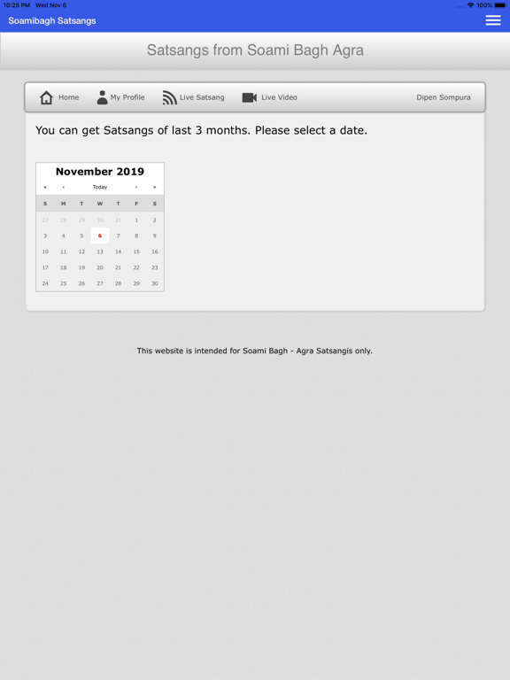 Soamibagh Satsang iPad screenshot 5 - Music app