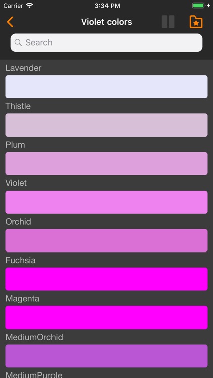 HTML Color codes. WEB Palette