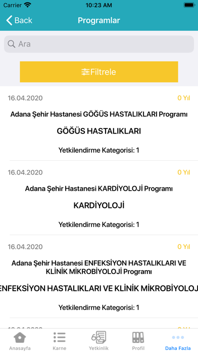 Uzmanlık Eğitimi Takip Sistemi Screenshot
