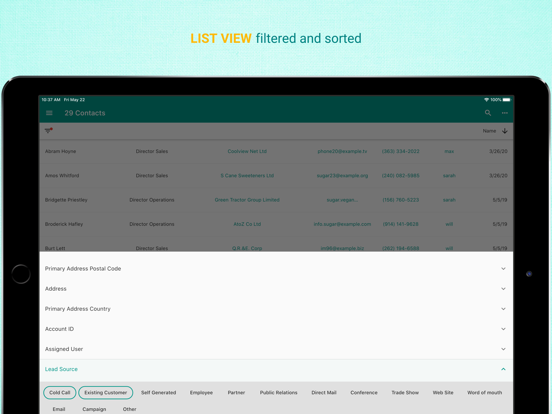 Yathit SuiteCRM App iPad screenshot 4 - Productivity app