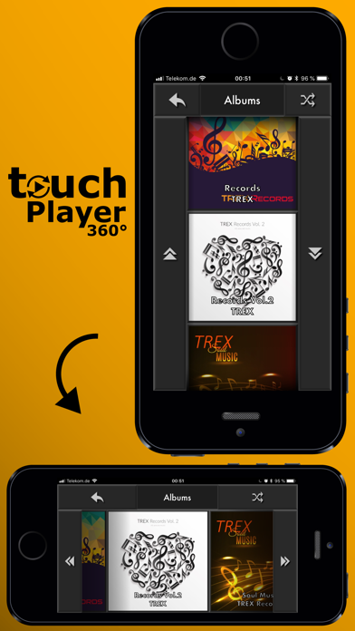 Screenshot #2 pour touchPlayer360 - Music Player