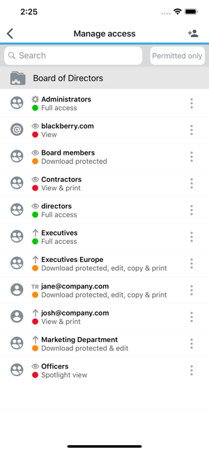 ‎BlackBerry Workspaces Screenshot