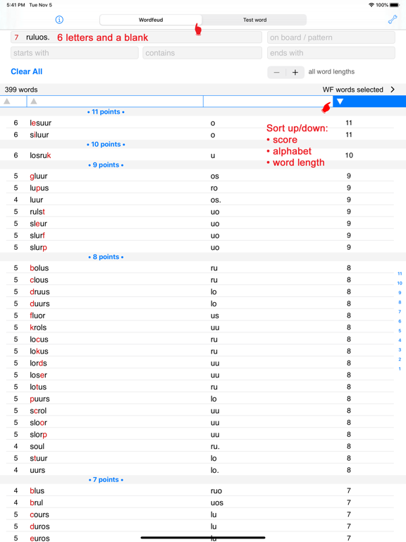 Screenshot #4 pour NL Woordvinder Wordfeud