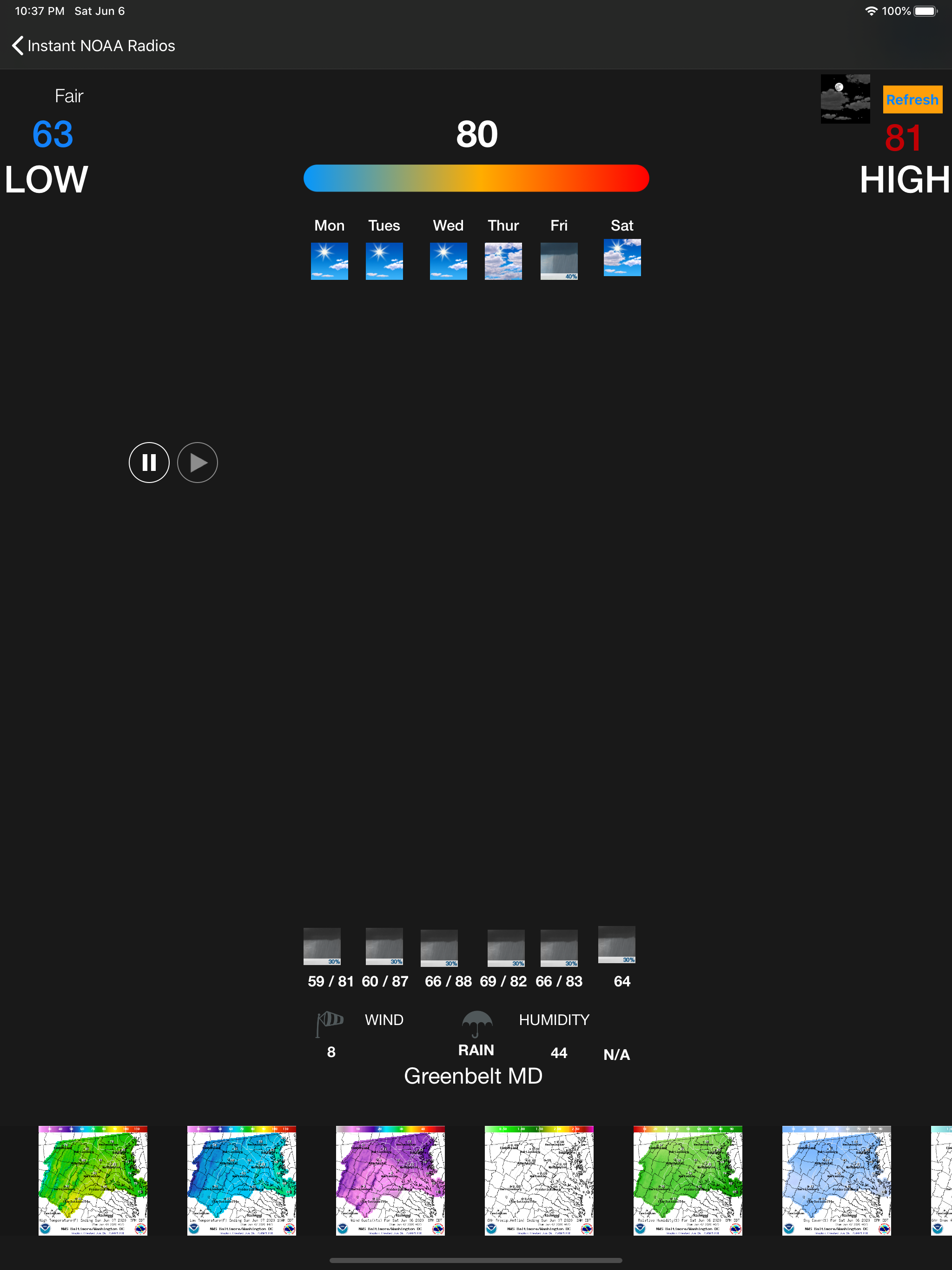 Instant NOAA Radios Elite screenshot 12