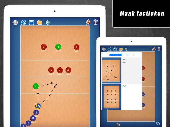 Tactisch Bord: Volleybal iPad app afbeelding 1