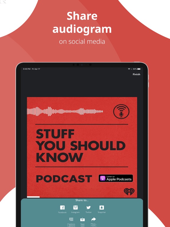 PodVideo - Podcast to video iPad screenshot 6 - Photo & Video app