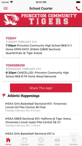 Game screenshot Princeton Athletics - Indiana apk